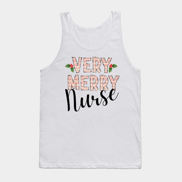 Very Merry Nurse Tank Top by Curio Pop Relics